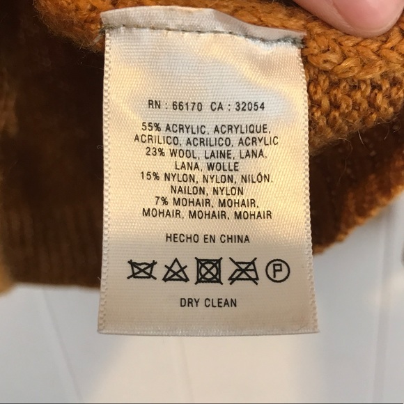 Anthropologie Gold Cowl Neck Wool Mohair Sweater - Picture 6 of 7